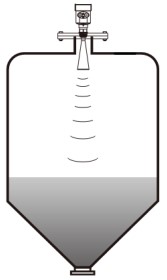 雷達液位計錐形罐安裝示意圖